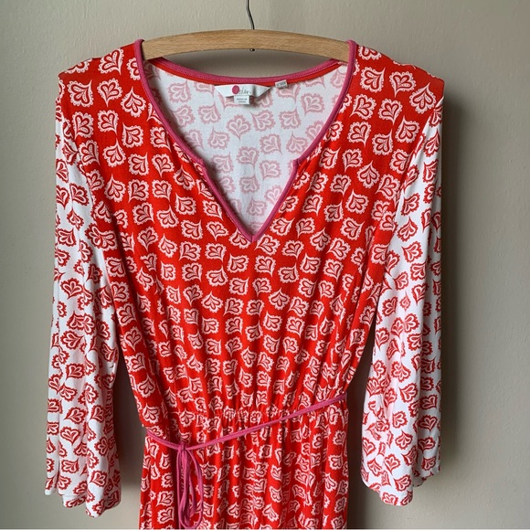 Boden Falling petals jersey midi dress - Picture 6 of 10